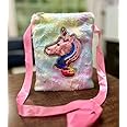 Jiada Fur Plush Kids Unicorn Sling Bag Side Bag Shoulder bag