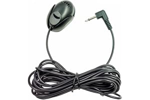 NewTH Car Microphone Portable 3.5mm Mic with 9.85 Feet Cable for Vehicle Head Unit Bluetooth DVD Radio Stereo Player Laptop - Plug and Play