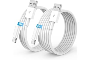 QZVOO Cavo USB Type-C Ricarica Rapida [2Pezzi/1M+2M] Cavo iPhone 16 17 15 Pro Max Qriginale Apple USBC,Cavo USB A a USB C,Cavo Tipo C per iPhone16 17 15 Pro/iPhone 17 Air/iPad Pro/Air,Galaxy S25/S24/S23