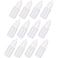 Gunwon 12pcs 10ml Empty Squeezable Dropper Bottles,Plastic Dropper Bottles, Eye Liquid Dropper Bottles with Caps, White Translucent Bottle Essential Oil Bottle Containers For Home, Work, Hobby