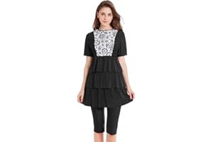 seafanny Bescheidener Damen-Badeanzug, muslimische Bademode, Rashguard, Surfanzug