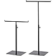 sourcing map Purse Display Stand T Shaped Metal 2 Pack Adjustable Handbag Rack Double Hook Holder Necklace Organizer for Home Boutique Store - Black