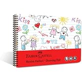 Faber-Castell Resim Defteri, 35x50 cm, 30 Yaprak, 120g Kağıt, Spiral Cilt, Kolay Koparılabilir Sayfalar, Boyama Teknikleri Sa