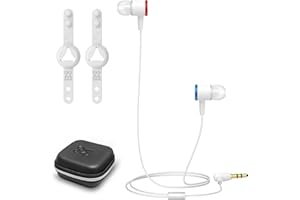AMVR Noise-Isolating in-Ear Headphones for Meta Quest 3 | VR Quest-3 Accessories Earbuds Earphone with Custom Silicone Earplugs and Hold Head Strap Beam | Immersive 3D 360 Degree Sound