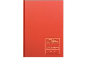 Collins Debden Ltd 060378 69 Series Cathedral A4 Analysis Book, 7 Cash Columns, 96 Pages, Red 1