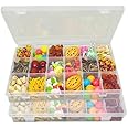 YBhuoo 2 Pack Snack Boxes(27.3×17.6cm), Snack Box with 36 Removable Grids Compartments, Multi Snackle Box Tray with compartment for Chocolates, Potato Chips, Nuts, Cookies, Candies, Fruits, Etc