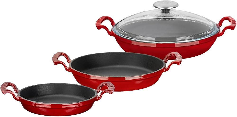 LAVA Döküm Sahan Seti 16-20-24 cm - Profesyonel Lezzet Koleksiyonu