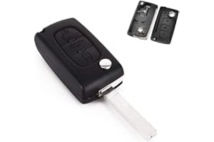 Coque clé plip télécommande 3 bouton Coffre 107 207 307 308 407 CE0523