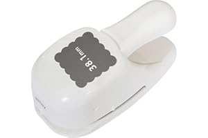 ARTOZ Perforatore quadrato ondulato 3,81 cm – Perforatore per carta fai da te, per etichette, cornici, decorazioni da tavolo, adatto da 140 g/m² a 250 g/m²