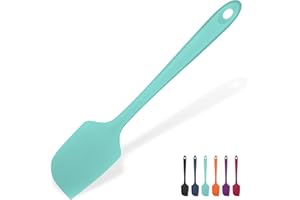 U-Taste Spatola Flessibile Grande in Silicone: 315℃ Resistente al Calore Spatola di Gomma Raschietto Antiaderente, Utensile da Cucina per Miscelazione Raschiare(29cm, Acqua Sky)