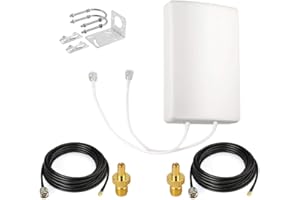 GAINFI Directional Mimo Panel Antennen WiFi 4G 2.4GHz 5.8GHz LTE 698-2700MHz Higher Gain 14dBi-Outdoor Externe Antennen Router Mellular Antennen kompatibel für Modems