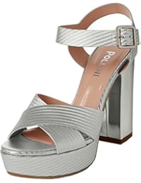 Pollini W.Sandal, Sandalia con Pulsera para Mujer