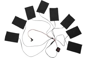 BTER Cuscino riscaldante in tessuto USB 8 in 1 per abbigliamento