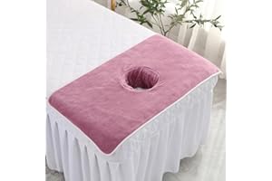 TEFEXER SPA Massage Table Coral velvet SPA Massage Table Face Towel with Hole ALL