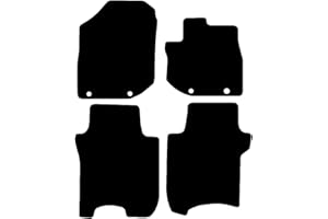 Carsio Car Mats For Honda Jazz 2011 to 2015 3mm 4pc Set Tailored Fit Rubber Floor Mat Complete Accessory Black Custom Fitted - Anti-Slip Backing, Heavy Duty & Waterproof
