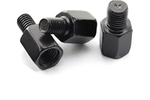 Area1 Set di Adattatori per Scooter e Specchietto per Moto (3 Pezzi) - 2 x Compatibile con Filetta M10 su M8 + 1 Filetta M10 su Sinistra M8