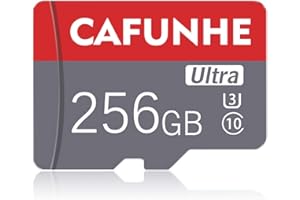 CAFUNHE Carte Micro SD 256 Go Carte mémoire SDXC à 10 Niveaux Haute Vitesse de 256 Go pour Consoles de Jeu, Smartphones Android, tablettes