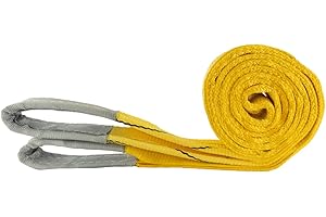 MCS CARGO SECURITY Hebeschlinge 4 Meter bis 3000 kg, DIN EN 1492-1 Zertifiziert, Hebeband 4m / 3t, Hebegurt | Krangurt | Kranschlinge | Tragegurt