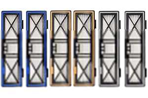 DONKIVVY 6 Stück HEPA-Filter Ersatzfilter kompatibel mit für Neato D10 D9 D8 D7 D6 D4 D3 D5 D70 D75 D85 70E D85 Roboter-Staubsauger, ersetzt 945-0379