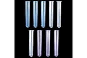 FineInno 9 Tubes à Essai Clair Vase Test Tube Silicone Moule avec Tubes Essai Pour Echantillonage Vase en Verre de Tube à Essai Vintage (M2352)