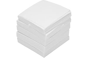 MUCOFEI 100 hojas de papel para horno de microondas para fusión de vidrio, aislamiento de papel de fibra de cerámica de 4.7 pulgadas