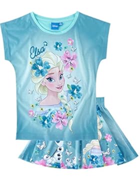 Disney Frozen - Il regno di ghiaccio Ragazze Maglietta e gonna - blu