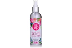 Ella & Jo Makeup Brush Cleaner Spray - Fast Drying, Antibacterial, Cleans Makeup Brushes, Tools & Accessories, Easy-to-Use Liquid Cleanser, 200ml