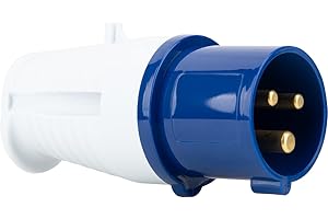 ZENITECH Hbf Protec - Enchufe macho CEE P17 para cablear - caravana, autocaravanas