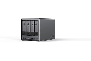 UGREEN SOLUTIONS UGREEN NASync DXP4800 Plus 32TB (Seagate Ironwolf), 4-Bay Thunderbolt NAS with Intel Pentium Gold, 5-Core CPU (Up to 4.40 GHz), 8GB DDR5, 1x 2.5GbE, 1x 10GbE, 2x TBT4, SD Slot (Diskless)