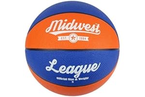 ONLY SPORTS GEAR Midwest League Basketball Blue/orange Size 3
