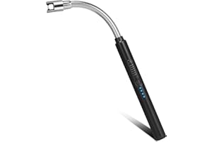 ‎LEBEXY LEBEXY Lichtbogen Feuerzeug Elektrisch Stabfeuerzeug, Elektro Kerzenanzünder Aufladbar USB, Grillfeuerzeug Elektronisch Lighter Flexibler Hals, Plasma Feuerzeug für Kerzen Anzünden, Küche, Grill