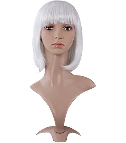Perruque Courte Frisée Grise Pour Homme - Déguisement Vieillard Carnaval Halloween Cosplay