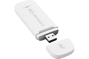GAINSTEN 4G LTE USB SIM Dongle Modem Portable WiFi Mini Travel Wireless Router Pay as You Go Internet Hotspot Usb Plug SIM Card Slot 150 Mbps High Speed Mobile Internet Adapter for Phones Laptops Car Outdoor