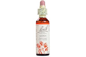Bach - Flor de Bach Aspen, Complemento Alimenticio, con Extracto de Flores de Álamo Temblón, Uva de Alc 27% Vol, Ayuda a Gestionar las Emociones Cuando Se Quiere Sentir Más Seguro - 20 ml