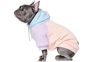 Spark Paws Hunde Hoodie Sweatshirt Pullover - Premium Qualität, weich, Komfortabel und passend für große Hunde, für alle Rassen - Kapuzenpullis, Fleece Sweater, Haustierkleidung - Cotton Candy - XL