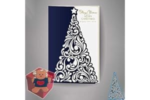 GOWXS Christmas Tree Cutting Dies for Card Making，Christmas Tree Cutting Dies Cut Stencils for DIY Scrapbooking Photo Album Decorative Embossing Paper Dies for Card Making Templated+Cute Brooch Pin