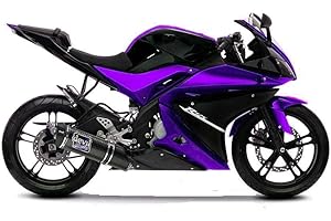 ADMOTO Kit completo de carenado de carenado de motocicleta de plástico ABS para inyección preperforada para Yamaha R125 2008-2013/2014-2018 (C morado oscuro, 2008-2013)