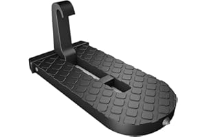 LOOPUNK Auto Pedal Türstufe Klappleiter Fußrasten Fahrzeug Haken Pedal Einfacher Zugang Zum Auto Dach Auto Zubehör für SUV, Jeep, Geschäftsauto, Familienauto.U-förmig,Schwarz