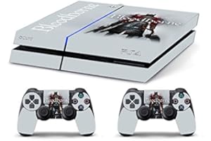 GAMESMONKEY Skin Kompatibel für PS4 HD Bloodborne White - Limited Edition Decal Cover Schutzhüllen Faceplates Bundle