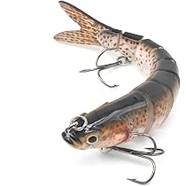 Bionic - Esche Artificiali da Pesca Multi Snodata da 10,2 cm, Esche da Nuoto a Lento Affondamento Mare, Adatte per Tutti i Tipi di Pesci d'Acqua Dolce