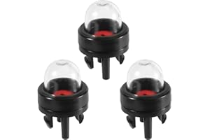 NQEUEPN 3pcs Ampoule d'Amorçage à Clipser, Ampoule d'Amorçage de Carburateur Primer Bulb Compatible avec Les Tronçonneuses 188-512 WT-23A Poulan Echo Ryobi BP42 Homelite Bolens