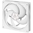 ARCTIC P14 PWM PST - PC Fan, 140mm Fan, PC Case Fan with PWM Sharing Technology (PST), Pressure-optimised, Computer, Fan Speed: 200-1700 rpm (0 rpm <5%) - White