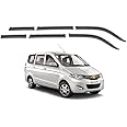 ModifyStyle Unbreakable Chrome line Door Visor/Wind Deflector/Rain Guard Compatible for Chevrolet Enjoy (Set of 6pc)