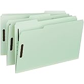 Smead% 100 Geri D&ouml;n&uuml;ş&uuml;ml&uuml; Baskı Panosu Bağlantı Elemanı Dosya Klas&ouml;r&uuml;, 2 Bağlantı Elemanı, 1/3 Kesimli Tab, 1 "Genişletme, Ya