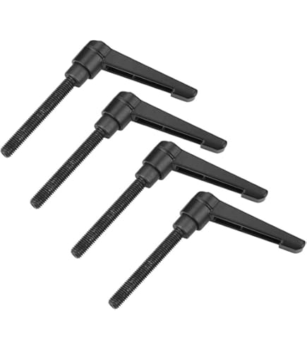 4 Maniglie Di Serraggio Regolabili M8 - Leva Di Bloccaggio In Metallo Per Macchinari - Foto 5