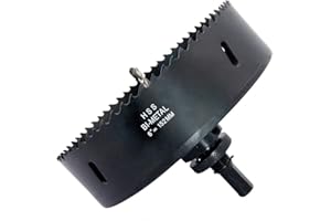 Sega a tazza 152mm LAIWEI fresa a tazza con mandrino A2 Heavy Duty, Profondità di taglio 38mm, Per forare legno, profili in alluminio, PVC e tubi in metallo