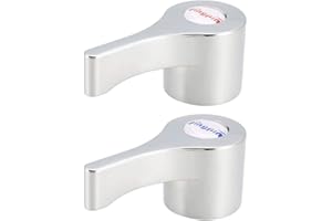 sourcing map Manija de palanca de grifo, manija de palanca única de 29 mm de diámetro para baño de cocina 2 piezas