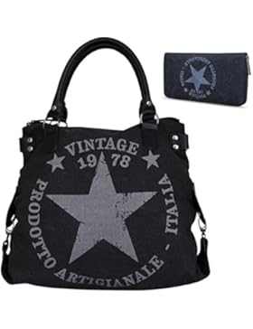 LUXUS VINTAGE STERN DAMEN TASCHE