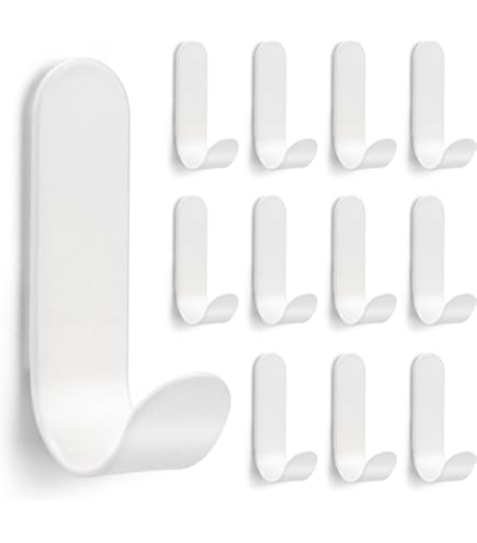 YamaziHD Lot De 4 Crochets Autocollants En Acier Inoxydable 3 M Pour Salle De Bain, Salon, Cuisine