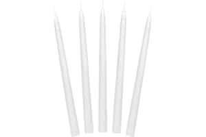 PartyDeco Świeca Stożkowa Zestaw Świec Stożkowych Złotych Dekoracja Stołu Świeca Długa na Wesela Urodziny Boże Narodzenie Świecznik Dekoracyjna Świeca